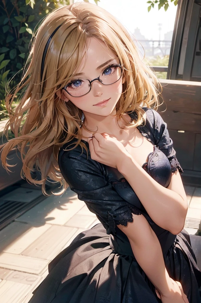 Masterpiece, 最high quality, high quality, High resolution, high quality texture, high quality shadows, High resolution, Beautiful details, Detailed CG, Detailed Texture, Realistic representation of face, Realistic, colorful, delicate, Cinematic Light, Side light, Lens flare, Ray Tracing, sharp concentrated, (1 Girl,concentrated:1.3), ( Intricate details, compensate, PureErosFaceV1:0.5), (細部まで美しいdelicateな顔, 緻密で美しいdelicateな瞳, Perfect Facial Proportions, Dense skin, Optimal ratio of four fingers to one thumb,Unified 8k wallpaper, Arms under chest, Modest chest, Wide Hips, Smooth upper abdomen, 35 years old, blue eyes, glasses, air fortress hair, blonde hair, house wife, the gaze of true love, lips of temptation, A look full of compassion ,a smile full of love, i love you, Acting lovey-dovey, I love you so much I'm crazy,
England, train, St. Pancras station, platform, big trunk, adventure journey, departing with my love in the morning, waiting for the train to arrive