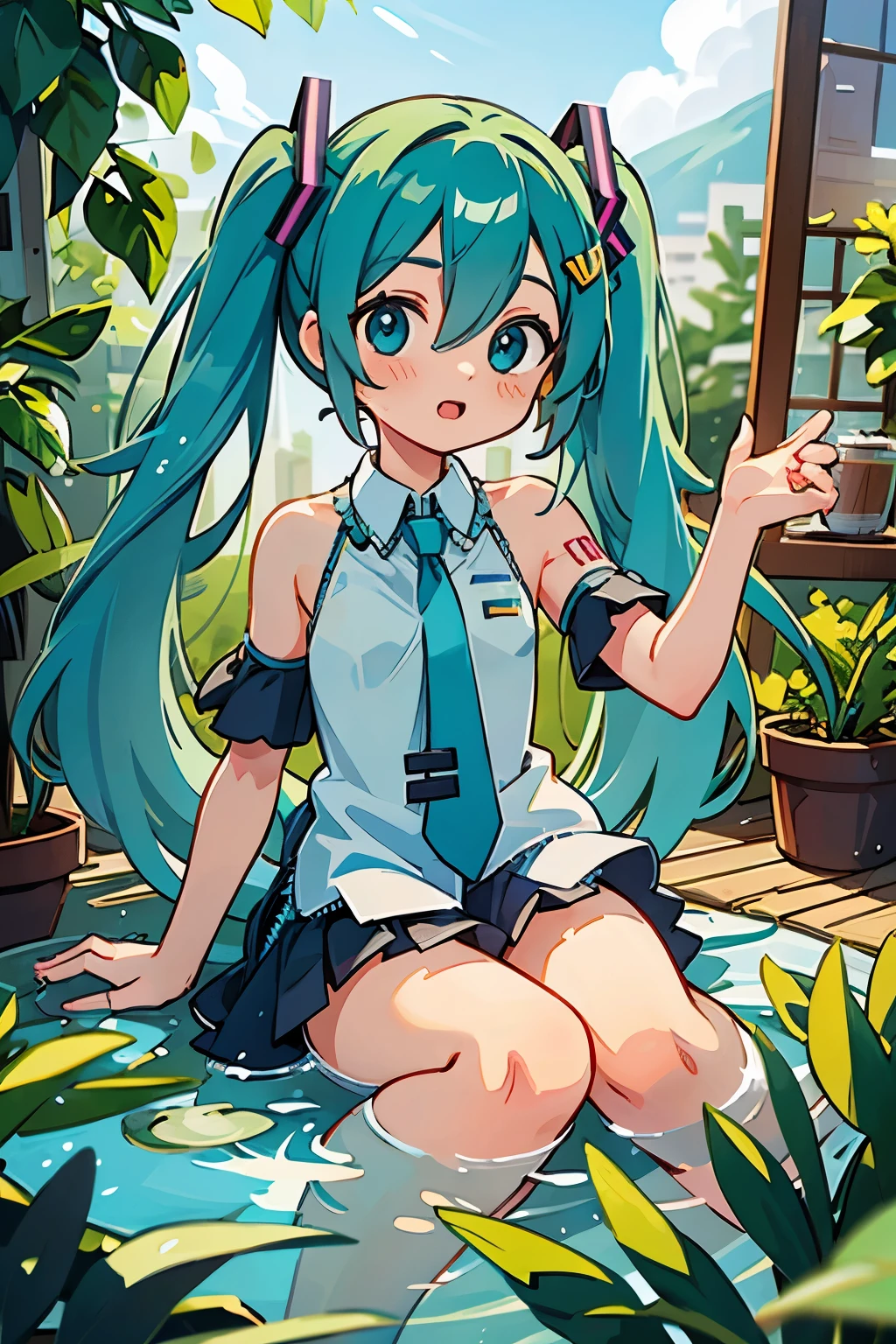 Ooh-ee-ooh
Ooh-ee-ooh
Ooh-ee-ooh
Ooh-ee-ooh
Miku, Miku, you can call me Miku
Blue hair, blue tie, hiding in your Wi-Fi
Open secrets, anyone can find me
Hear your music running through my mind
I'm thinking Miku, Miku (ooh-ee-ooh)
I'm thinking Miku, Miku (ooh-ee-ooh)
I'm thinking Miku, Miku (ooh-ee-ooh)
I'm thinking Miku, Miku (ooh-ee-ooh)
I'm on top of the world because of you
All I wanted to do is follow you
I'll keep singing along to all of you
I'll keep singing along
I'm thinking Miku, Miku (ooh-ee-ooh)
I'm thinking Miku, Miku (ooh-ee-ooh)
I'm thinking Miku, Miku (ooh-ee-ooh)
I'm thinking Miku, Miku (ooh-ee-ooh)
Miku, Miku, what's it like to be you?
20, 20, looking in the rear-view
Play me, break me, make me feel like Superman
You can do anything you want
I'm on top of the world because of you
All I wanted to do is follow you
I'll keep singing along to all of you
I'll keep singing along
I'm on top of the world because of you
I do nothing that they could never do
I'll keep playing along with all of you
I'll keep playing along
I'm thinking Miku, Miku (ooh-ee-ooh)
I'm thinking Miku, Miku (ooh-ee-ooh)
I'm thinking Miku, Miku (ooh-ee-ooh)
I'm thinking Miku, Miku (ooh-ee-ooh)
Where we were walking together? I will see you in the end
I'll take you where you've never been, then bring you back again
Listen to me with your eyes, I'm watching you from in the sky
If you forget I'll fade away, I'm asking you to let me stay
So bathe me in your magic light, and keep it on in darkest night
I need you here to keep me strong, to live my life and sing along
I'm lying with you wide awake, like your expensive poison snake
You found me here inside a dream, walk through the fire straight to me