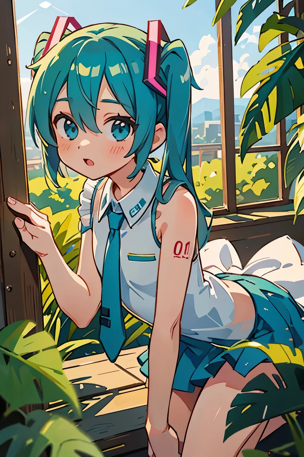 Ooh-ee-ooh
Ooh-ee-ooh
Ooh-ee-ooh
Ooh-ee-ooh
Miku, Miku, you can call me Miku
Blue hair, blue tie, hiding in your Wi-Fi
Open secrets, anyone can find me
Hear your music running through my mind
I'm thinking Miku, Miku (ooh-ee-ooh)
I'm thinking Miku, Miku (ooh-ee-ooh)
I'm thinking Miku, Miku (ooh-ee-ooh)
I'm thinking Miku, Miku (ooh-ee-ooh)
I'm on top of the world because of you
All I wanted to do is follow you
I'll keep singing along to all of you
I'll keep singing along
I'm thinking Miku, Miku (ooh-ee-ooh)
I'm thinking Miku, Miku (ooh-ee-ooh)
I'm thinking Miku, Miku (ooh-ee-ooh)
I'm thinking Miku, Miku (ooh-ee-ooh)
Miku, Miku, what's it like to be you?
20, 20, looking in the rear-view
Play me, break me, make me feel like Superman
You can do anything you want
I'm on top of the world because of you
All I wanted to do is follow you
I'll keep singing along to all of you
I'll keep singing along
I'm on top of the world because of you
I do nothing that they could never do
I'll keep playing along with all of you
I'll keep playing along
I'm thinking Miku, Miku (ooh-ee-ooh)
I'm thinking Miku, Miku (ooh-ee-ooh)
I'm thinking Miku, Miku (ooh-ee-ooh)
I'm thinking Miku, Miku (ooh-ee-ooh)
Where we were walking together? I will see you in the end
I'll take you where you've never been, then bring you back again
Listen to me with your eyes, I'm watching you from in the sky
If you forget I'll fade away, I'm asking you to let me stay
So bathe me in your magic light, and keep it on in darkest night
I need you here to keep me strong, to live my life and sing along
I'm lying with you wide awake, like your expensive poison snake
You found me here inside a dream, walk through the fire straight to me