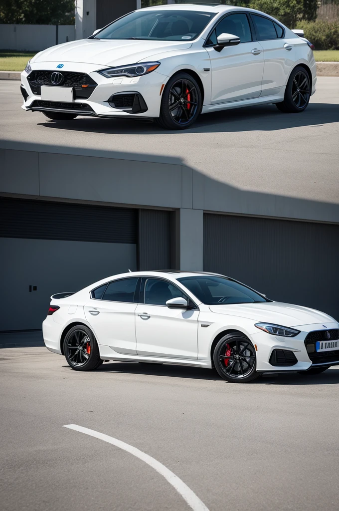 Create a white car logo