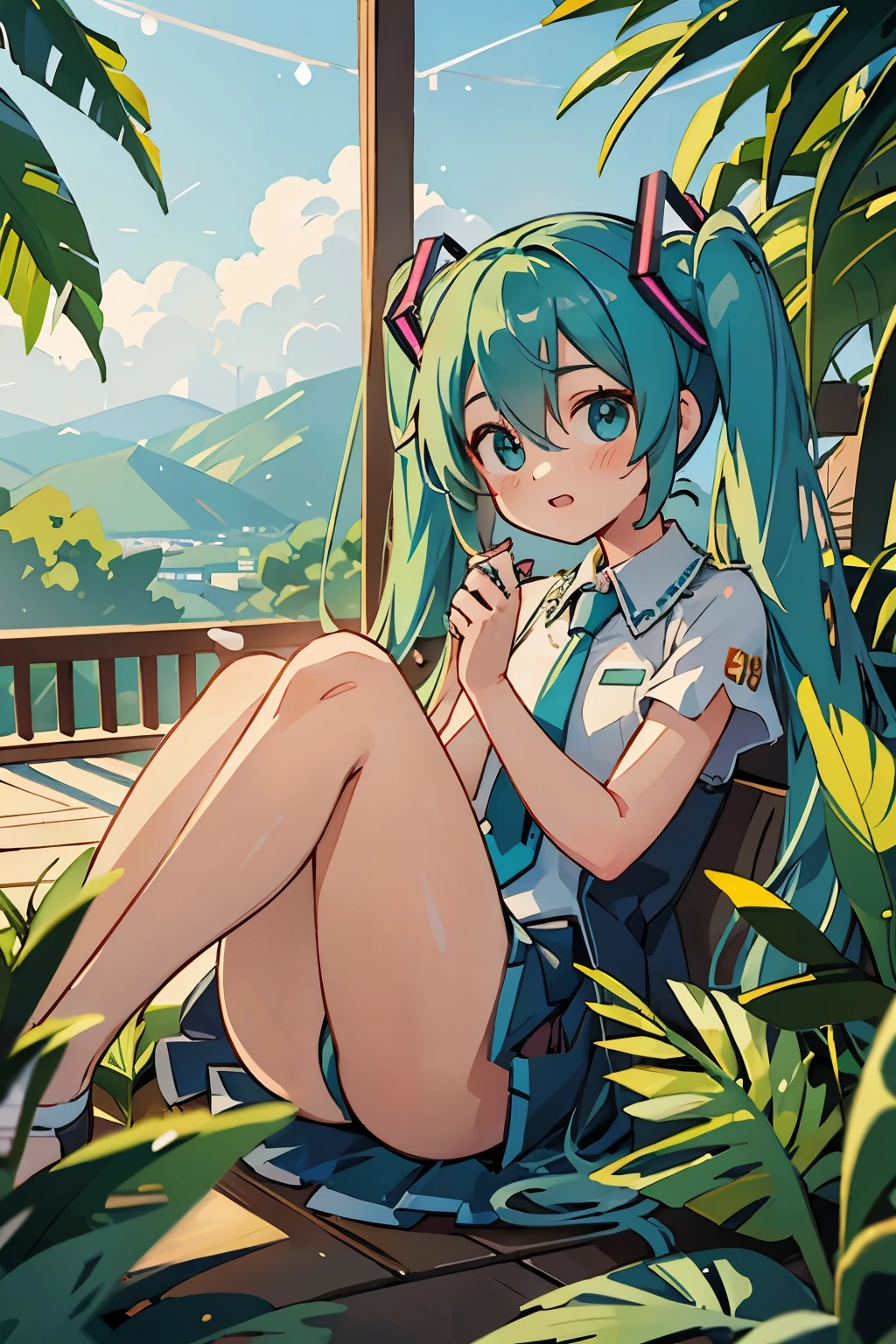 Ooh-ee-ooh
Ooh-ee-ooh
Ooh-ee-ooh
Ooh-ee-ooh
Miku, Miku, you can call me Miku
Blue hair, blue tie, hiding in your Wi-Fi
Open secrets, anyone can find me
Hear your music running through my mind
I'm thinking Miku, Miku (ooh-ee-ooh)
I'm thinking Miku, Miku (ooh-ee-ooh)
I'm thinking Miku, Miku (ooh-ee-ooh)
I'm thinking Miku, Miku (ooh-ee-ooh)
I'm on top of the world because of you
All I wanted to do is follow you
I'll keep singing along to all of you
I'll keep singing along
I'm thinking Miku, Miku (ooh-ee-ooh)
I'm thinking Miku, Miku (ooh-ee-ooh)
I'm thinking Miku, Miku (ooh-ee-ooh)
I'm thinking Miku, Miku (ooh-ee-ooh)
Miku, Miku, what's it like to be you?
20, 20, looking in the rear-view
Play me, break me, make me feel like Superman
You can do anything you want
I'm on top of the world because of you
All I wanted to do is follow you
I'll keep singing along to all of you
I'll keep singing along
I'm on top of the world because of you
I do nothing that they could never do
I'll keep playing along with all of you
I'll keep playing along
I'm thinking Miku, Miku (ooh-ee-ooh)
I'm thinking Miku, Miku (ooh-ee-ooh)
I'm thinking Miku, Miku (ooh-ee-ooh)
I'm thinking Miku, Miku (ooh-ee-ooh)
Where we were walking together? I will see you in the end
I'll take you where you've never been, then bring you back again
Listen to me with your eyes, I'm watching you from in the sky
If you forget I'll fade away, I'm asking you to let me stay
So bathe me in your magic light, and keep it on in darkest night
I need you here to keep me strong, to live my life and sing along
I'm lying with you wide awake, like your expensive poison snake
You found me here inside a dream, walk through the fire straight to me
