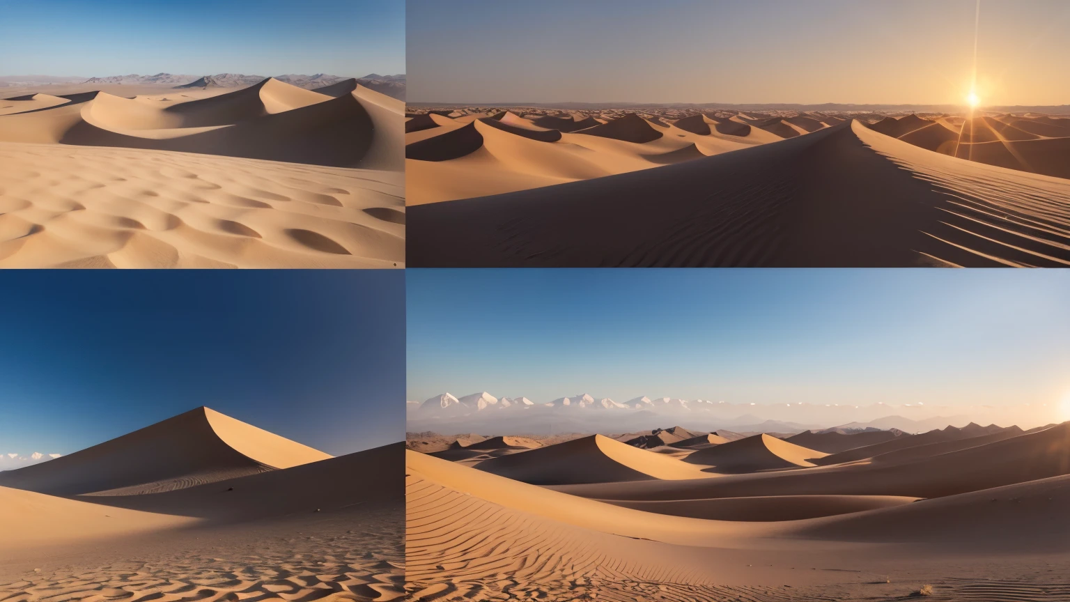 panoramic images of the deserts and beautiful mountains of Iran, with the gentle sound of the wind.