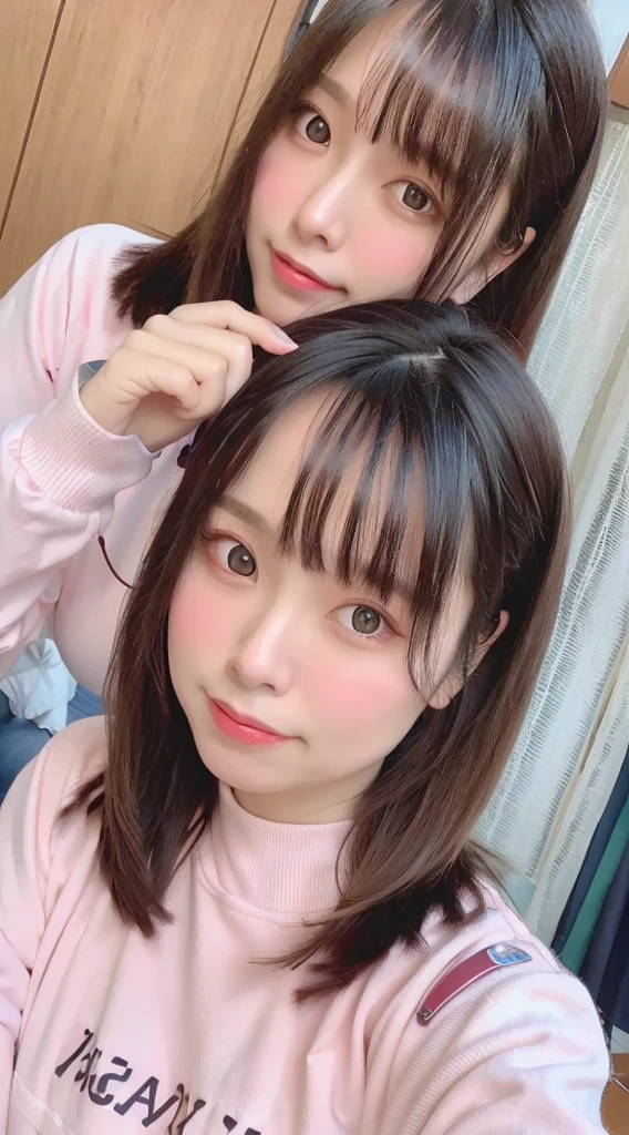 1 female、 Highest quality、 Ultra-high resolution、 (Realistic:1.4)、 blush、 cute、(Detailed face)、 Laughter、Looking into the camera、In town、Tight knit、Tight pants、Huge breasts、 Accentuate your breasts、Large Breasts、Bobcut、 Straight Hair、Mole in the eye、 Full body portrait、Married women