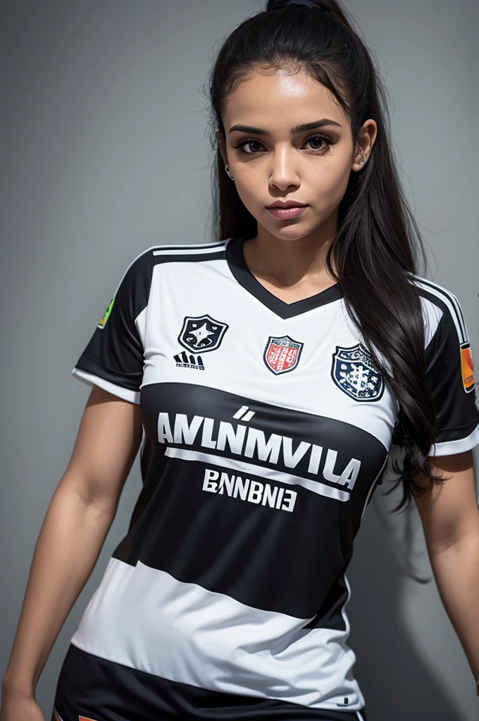 wandinha with Corinthians shirt