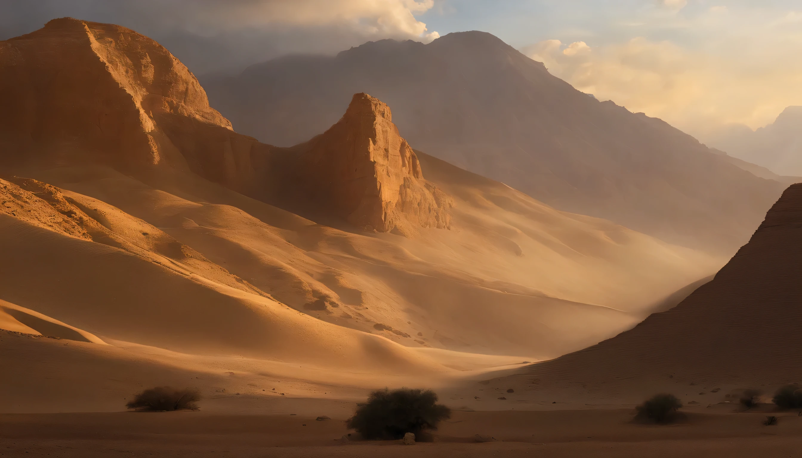 a mountain in Egypt,Realistic portrait style,subtle color palette,vibrant background,natural textures,deep-shadows,subtle highlights,Historical accuracy,meticulous attention to detail,Emotional depth and intensity,Authentic Representation,thought-provoking,spiritual atmosphere,A Sense of Ancient Wisdom, Deep Impact