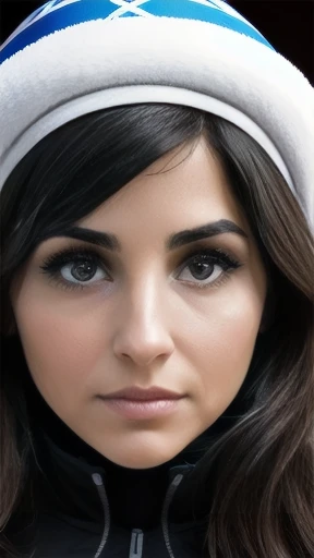 Woman jewish. focus in face