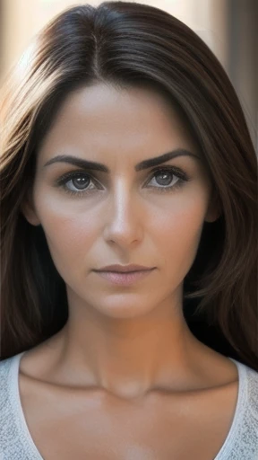 Woman Italian. focus in face