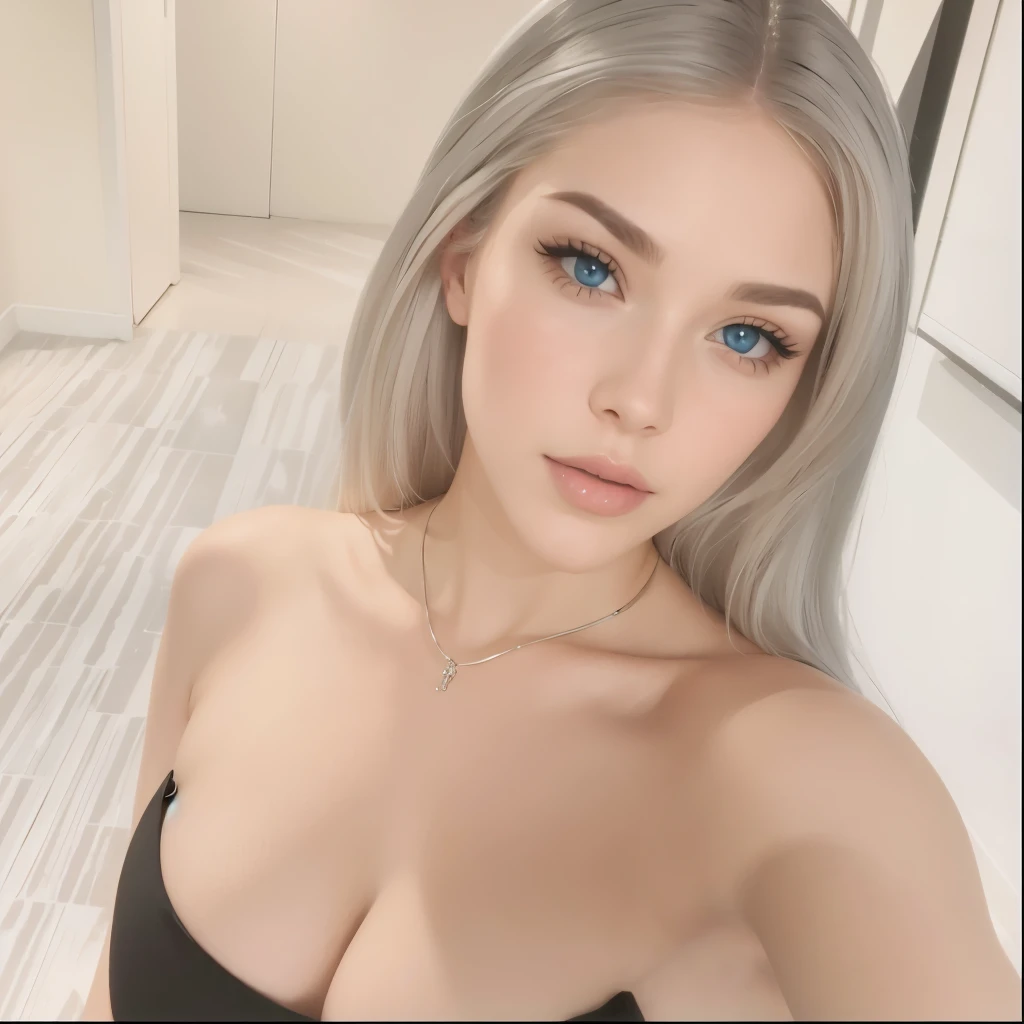 Beautiful platinum blonde