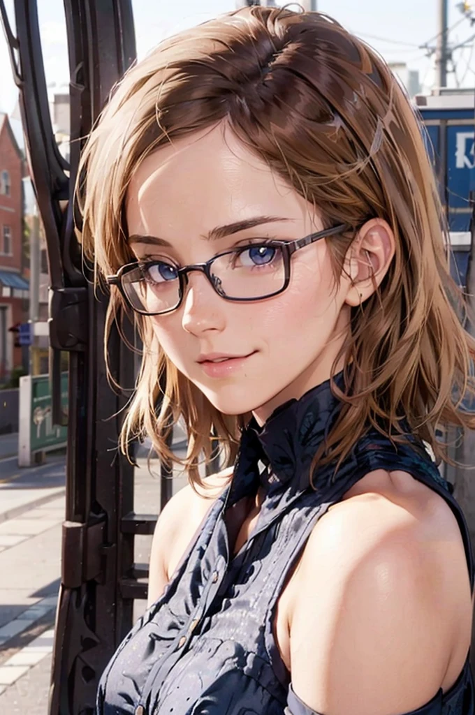 Masterpiece, 最high quality, high quality, High resolution, high quality texture, high quality shadows, High resolution, Beautiful details, Detailed CG, Detailed Texture, Realistic representation of face, Realistic, colorful, delicate, Cinematic Light, Side light, Lens flare, Ray Tracing, sharp concentrated, (1 Girl,concentrated:1.3), ( Intricate details, compensate, PureErosFaceV1:0.5), (細部まで美しいdelicateな顔, 緻密で美しいdelicateな瞳, Perfect Facial Proportions, Dense skin, Optimal ratio of four fingers to one thumb,Unified 8k wallpaper, Arms under chest, Modest chest, Wide Hips, Smooth upper abdomen, 35 years old, blue eyes, glasses, air fortress hair, blonde hair, house wife, the gaze of true love, lips of temptation, A look full of compassion ,a smile full of love, i love you, Acting lovey-dovey, I love you so much I'm crazy,
St. Pancras Station, England, a big trunk, an adventurous journey, the morning of my departure with my beloved, waiting for the train to arrive on the station platform