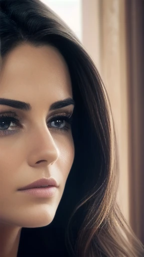 Woman Italian. focus in face
