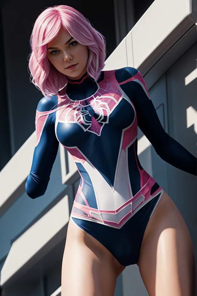 spider-gwen,sexy,red suit