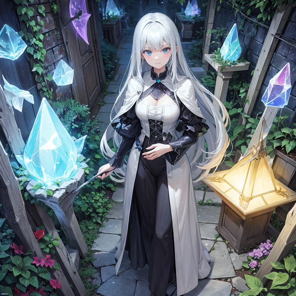 witch(garden My own sculpture(crystal hologram)Carving)