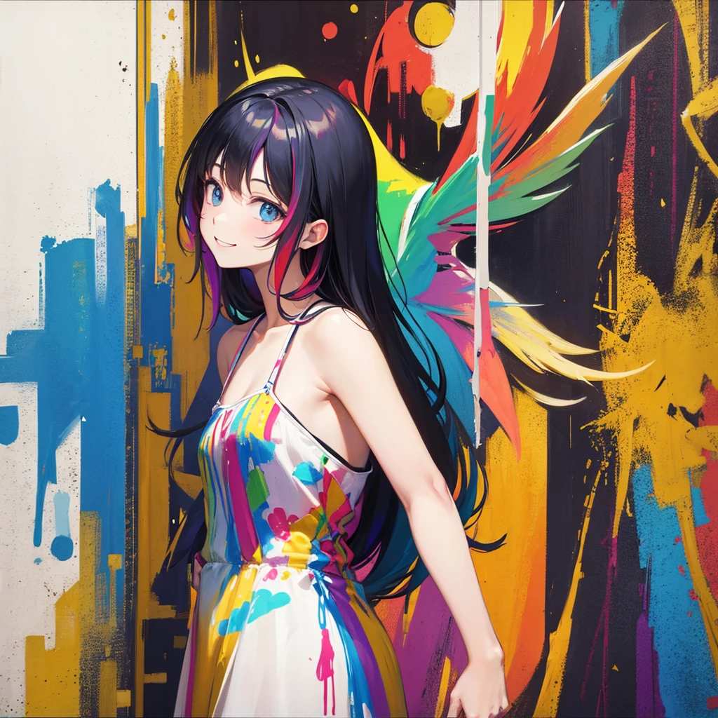 Sister（Association　Painting on canvas（Crucifixion　Slam　Rainbow colors）smile）Poster
