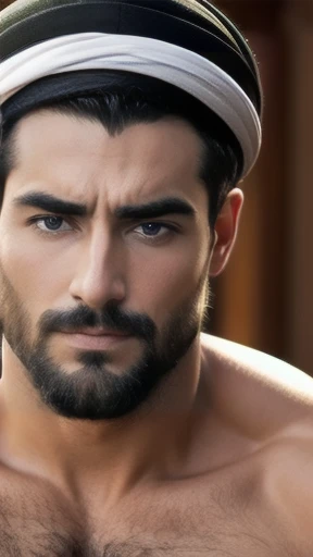 Men jew. focus in face