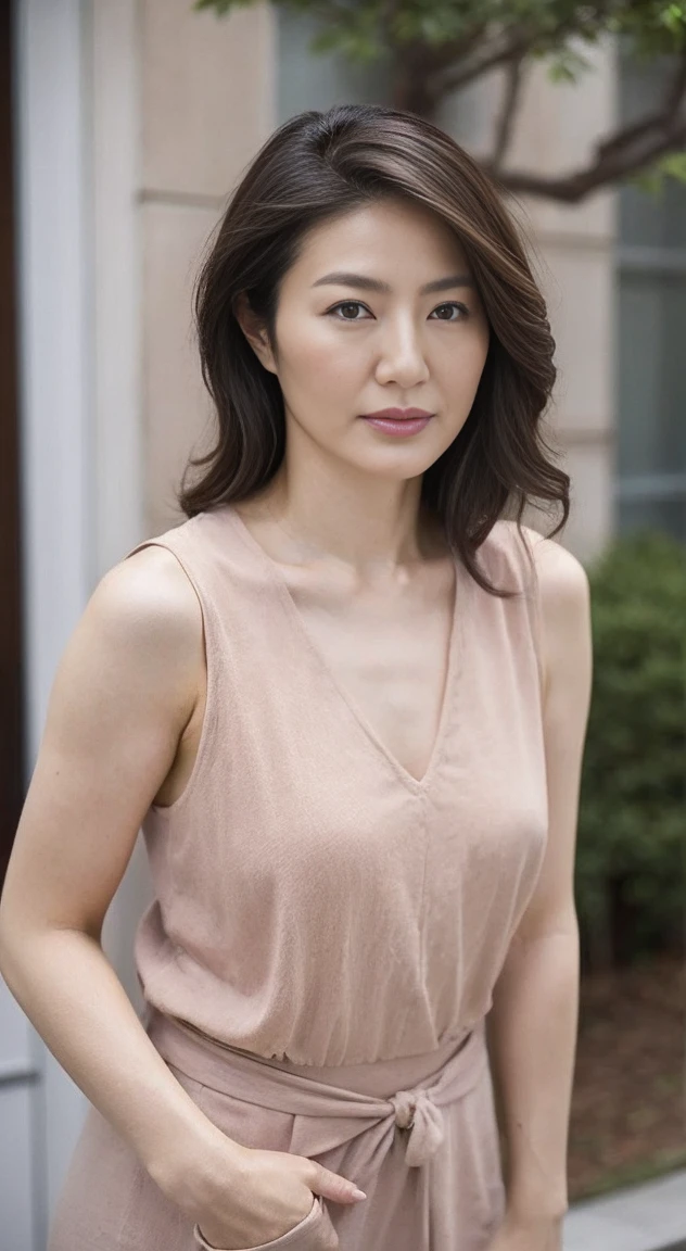 (Gorgeous 45 year old middle-aged Japanese female model),Facial wrinkles、Fine dirt