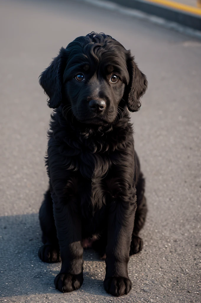 Puppy black podle dog