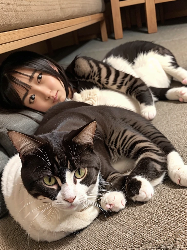Cat、Catだけ、Kizitora、Lying down、Asahi、In town、