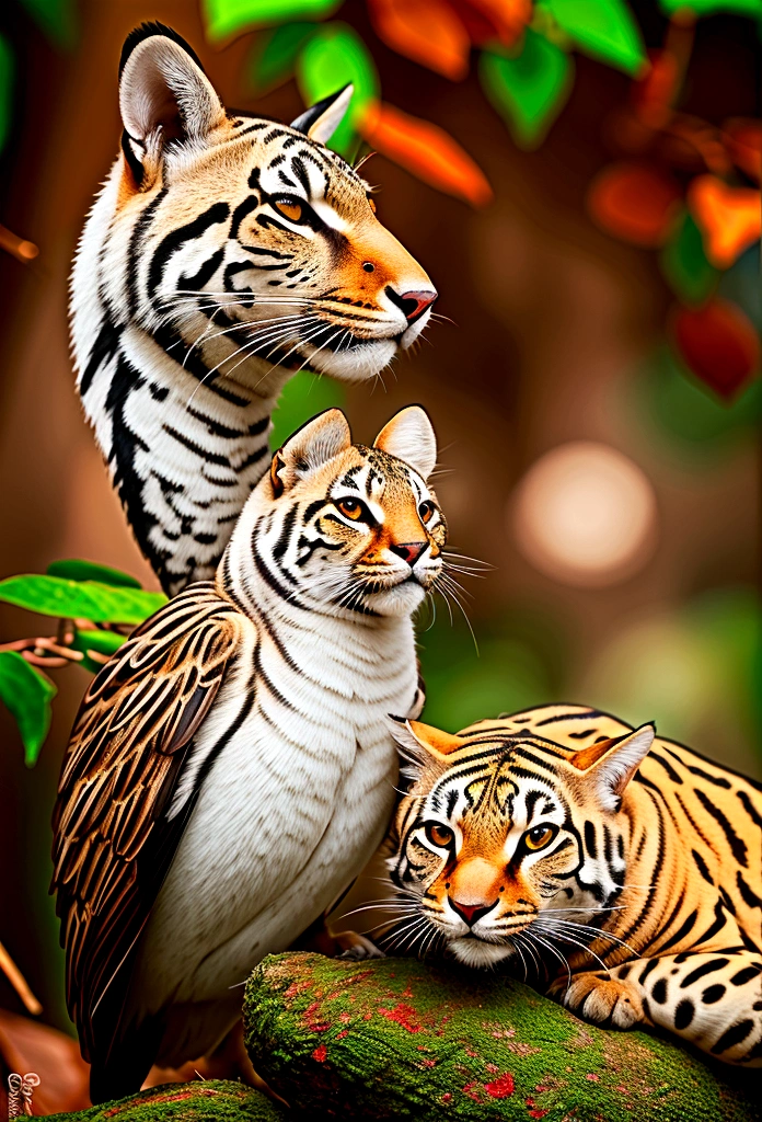Portraits of animals in their natural habitats.