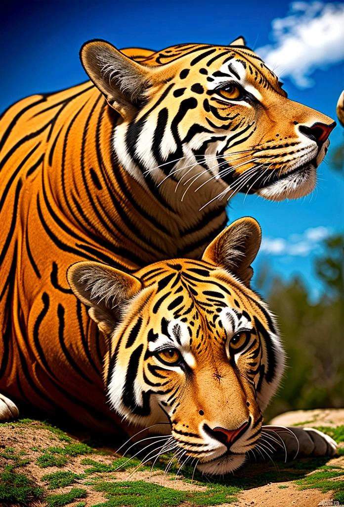 Portraits of animals in their natural habitats.