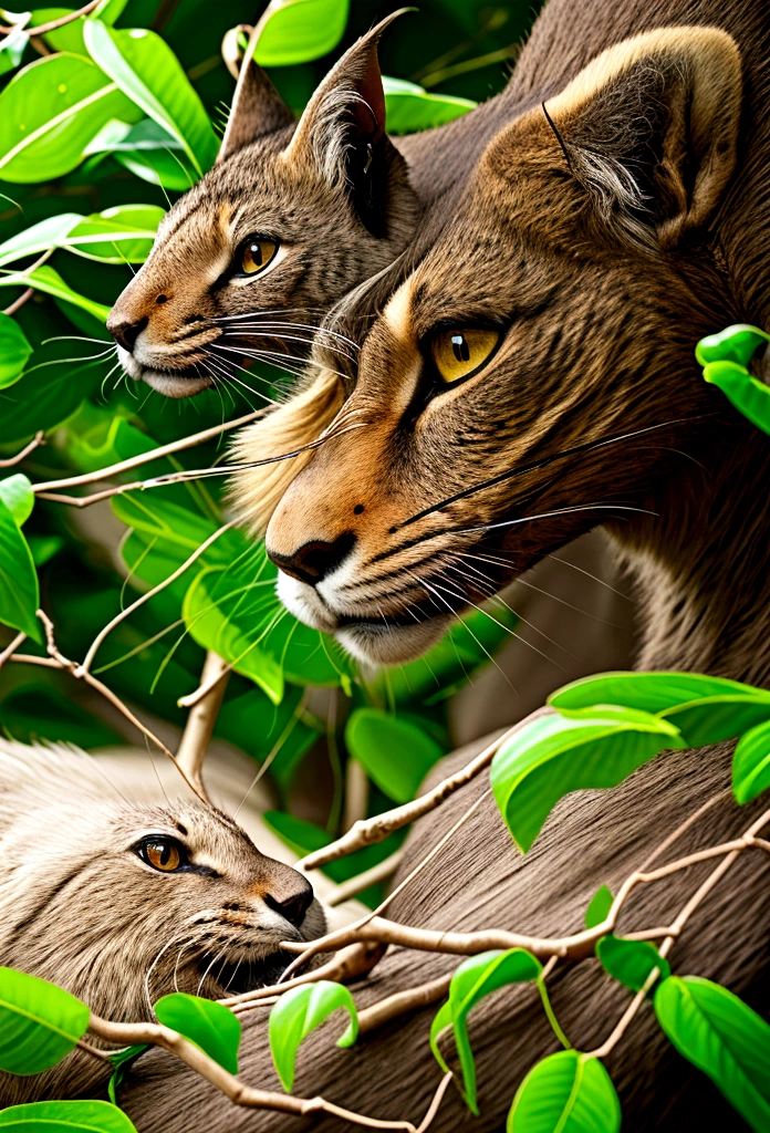 Portraits of animals in their natural habitats.