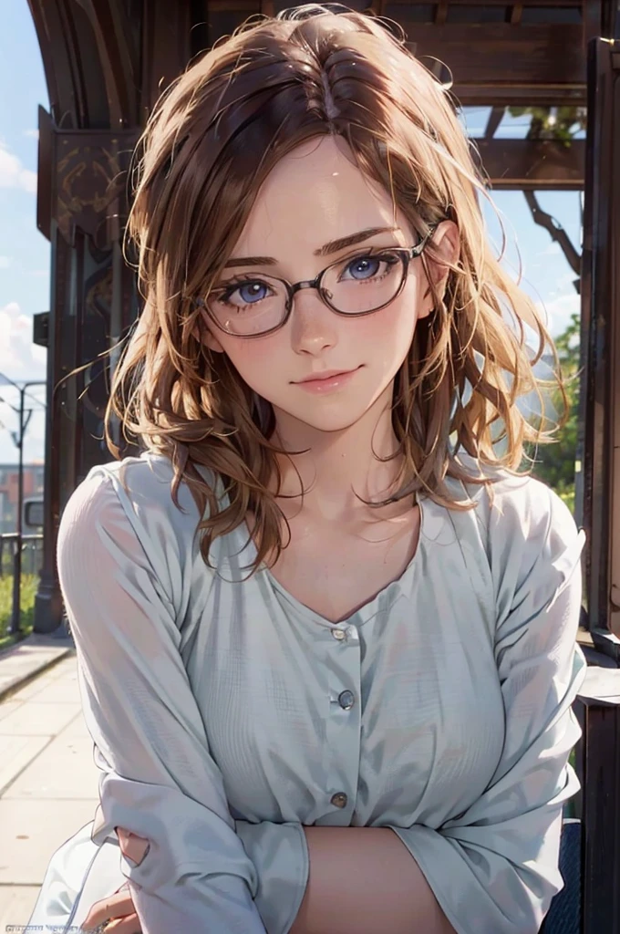 Masterpiece, 最high quality, high quality, High resolution, high quality texture, high quality shadows, High resolution, Beautiful details, Detailed CG, Detailed Texture, Realistic representation of face, Realistic, colorful, delicate, Cinematic Light, Side light, Lens flare, Ray Tracing, sharp concentrated, (1 Girl,concentrated:1.3), ( Intricate details, compensate, PureErosFaceV1:0.5), (細部まで美しいdelicateな顔, 緻密で美しいdelicateな瞳, Perfect Facial Proportions, Dense skin, Optimal ratio of four fingers to one thumb,Unified 8k wallpaper, Arms under chest, Modest chest, Wide Hips, Smooth upper abdomen, 35 years old, blue eyes, glasses, air fortress hair, blonde hair, house wife, the gaze of true love, lips of temptation, A look full of compassion ,a smile full of love, i love you, Acting lovey-dovey, I love you so much I'm crazy,
St. Pancras Station, England, a big trunk, an adventurous journey, the morning of my departure with my beloved, waiting for the train to arrive on the platform of a beautiful old station.