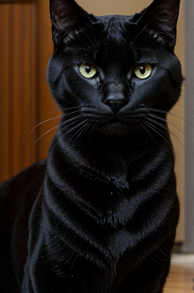 A black cat 