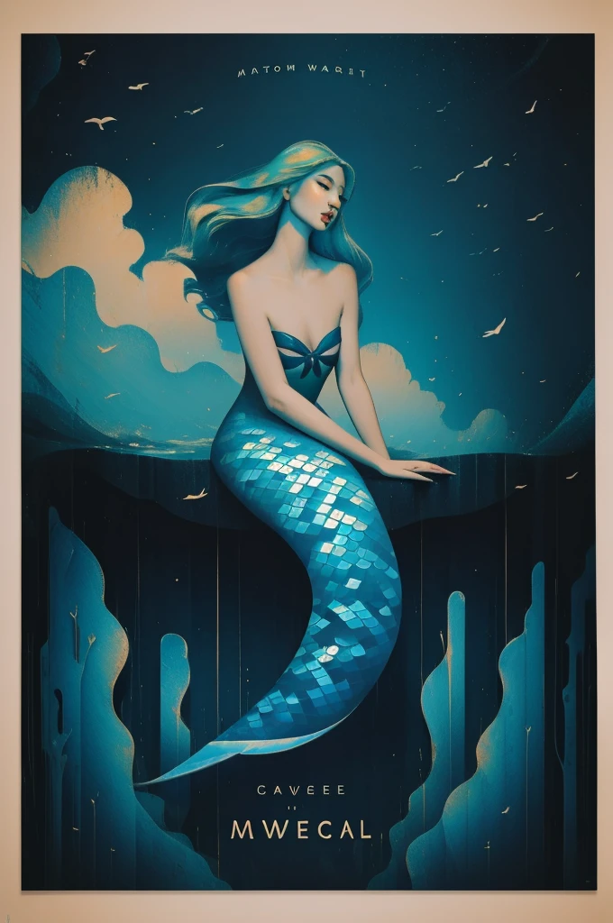 Create an awe-inspiring oil painting that captures the enchanting beauty of a Japanese mermaid gracefully gliding through the depths of the ocean. Using bold and expressive brushstrokes, convey the fluidity and movement of the water as it swirls around the mermaid's ethereal form.
Imagine a scene where the mermaid emerges from the depths, her long, flowing hair cascading like seaweed around her luminous figure. Her eyes shimmer with wisdom and mystery as she gazes into the distance, beckoning viewers into the enchanting world beneath the waves.
With masterful strokes of the brush, depict the intricate details of the mermaid's scales, shimmering with iridescent hues of blue and green. Let the play of light and shadow dance across the canvas, evoking the ever-changing currents of the ocean depths.
In the background, paint a panorama of coral reefs, swaying sea plants, and exotic marine life, creating a vibrant tapestry of color and movement that surrounds the mermaid in her watery domain.
As viewers gaze upon the painting, they are transported into a world of magic and wonder, where the boundary between reality and myth fades away. "Song of the Deep" is not merely a painting—it is a mesmerizing symphony of color, texture, and emotion that celebrates the timeless allure of the sea and the mysterious beauty of the Japanese mermaid.