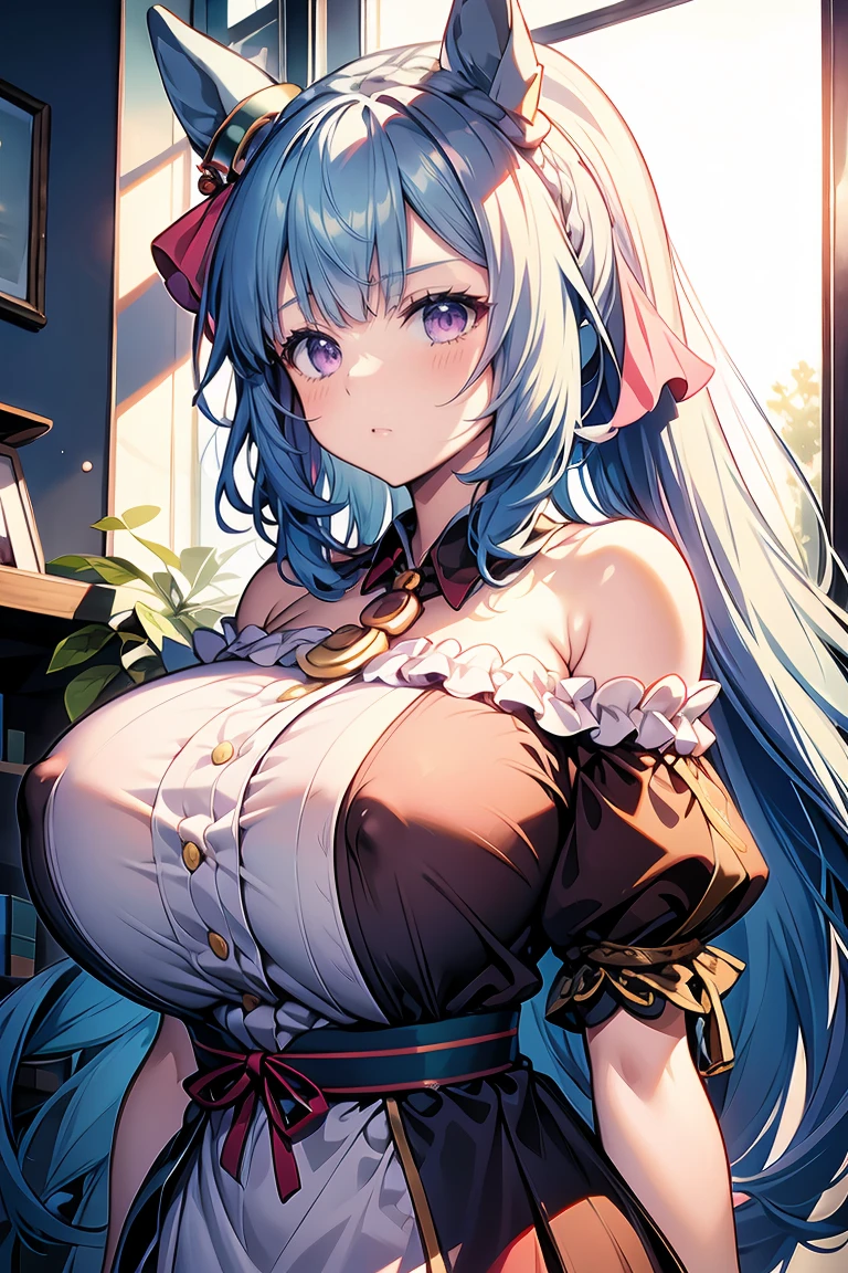 Santa Claus,全Upper body naked、Very large super burst breasts、Anime Berry Long Ponytail,Blue Hair,blush,Brown eyes,Displeased,Very large breasts,全Upper body naked,Very large super burst breasts、Upper body naked、無限大Big Tits、Big Tits、huge 、hugeな胸、Fascinating、hugeな上破裂した胸、infinitely large nipples、Very large areola、Muchimuchi、Very large、big ass nipples、Very large areola、Pink areola、Laughter,breast milk injection