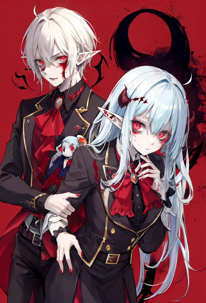 Zombie Human Hybrid Boy,devil,elf))