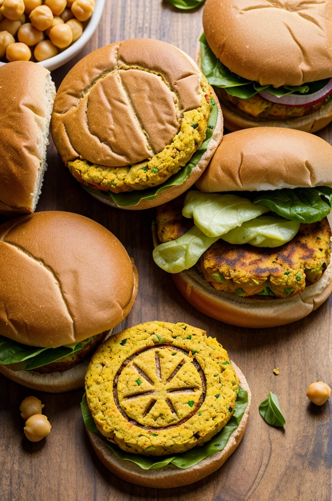 Chickpea burger logo