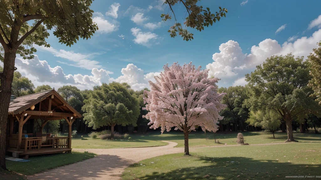 cotton candy treeest quality at best,4K,8K,A high resolution,tmasterpiece:1.2),ultra - detailed,(current,realisticlying,Photorealistic:1.37),Sweet,vivd colour,Whimsical,giant tree,soft sky,Fluffy clouds,Fairytale,Tasty,tree branch filled with candy,sugar coated leaves,Sparkling,Soft and chewy,Playful,cheerfulness,summer,an enchanted village forest,enjoyable,imagination,Stas,Light and airy,enjoy,Cleavage is seductive,irresistible,fanciful,edible,indulgent,towering,Pleasant,heart-stirring,iridescent,Candy heaven