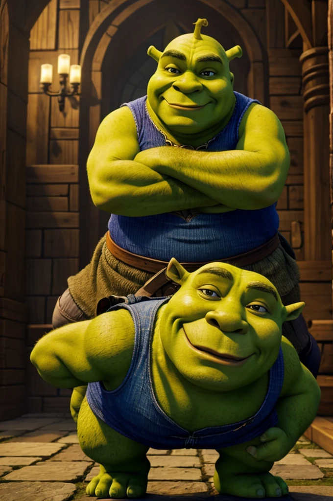 Shrek's donkey selling strawberries and cream