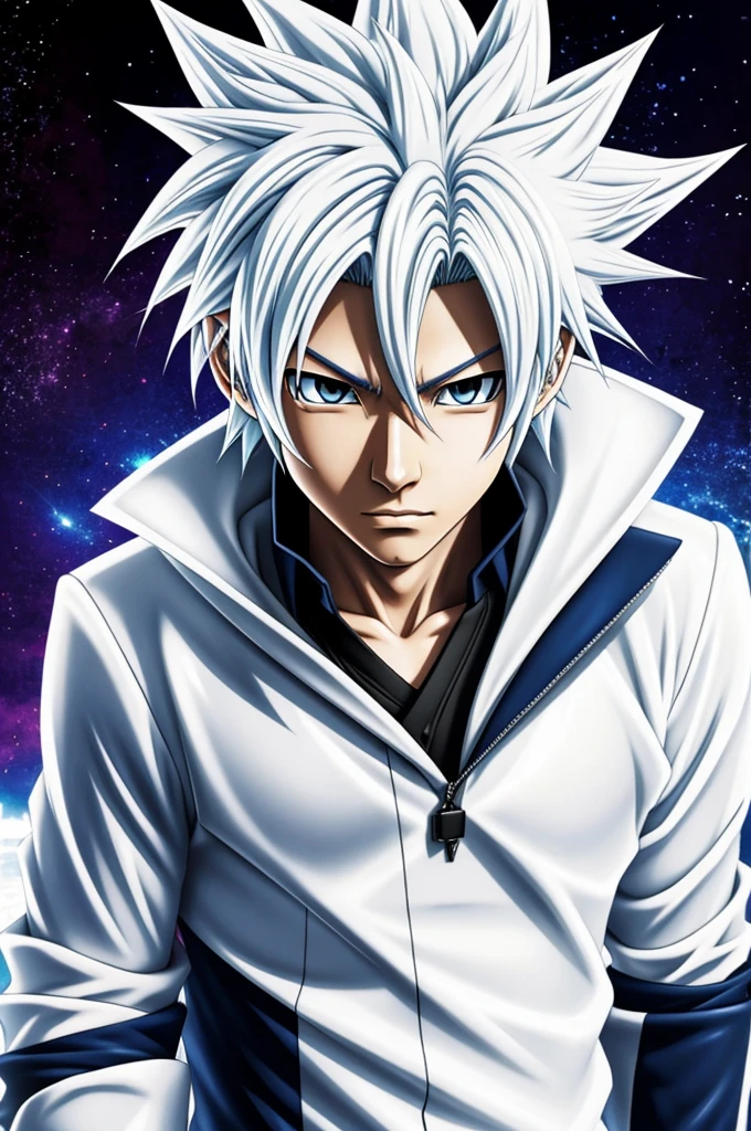 Ryoken Kogami, anime, yu-gi-oh, White hair