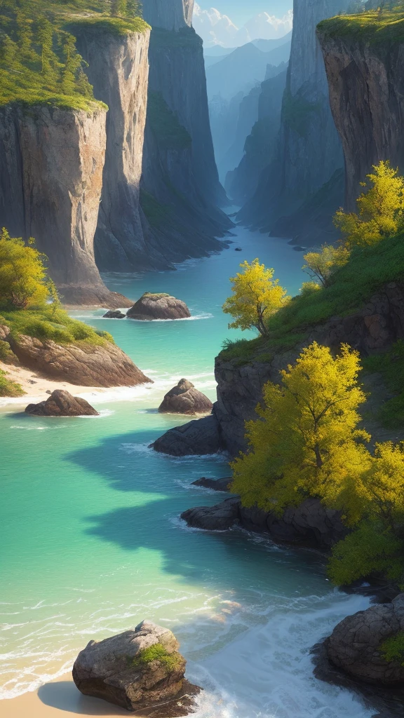 landscape,water,(Highly detailed CG Unity 8k wallpaper), The most beautiful works of art in the world,Professional majestic oil painting,complicated, High detail, Sharp focus, dramatic, Photorealistic pictorial art