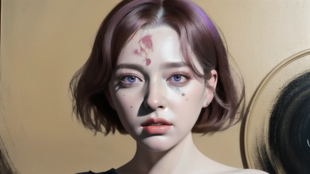 Android Beauty, Powerful paintings inspired by Francis Bacon, Ultra-realistic surrealism, Hyperrealism, fear, art, hyper real painting, Realistic illustration painting, カラフルなHyperrealism, Hyper-realistic digital art
