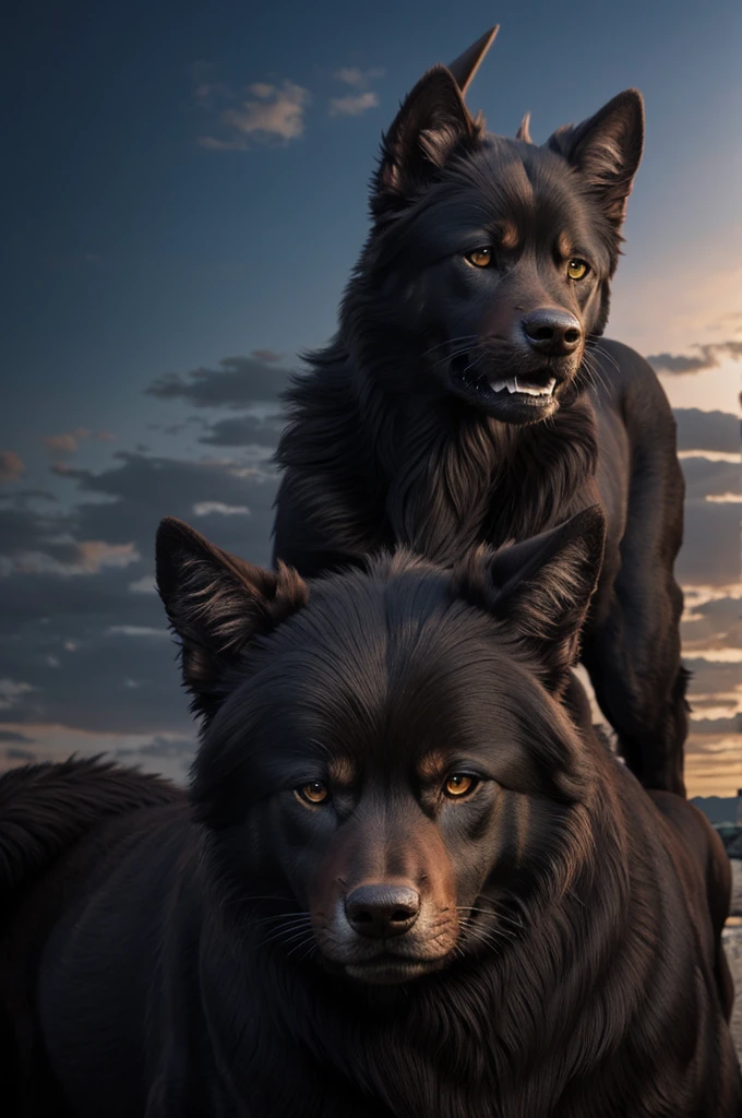 Cerberus being a human ,realistic in resolution 