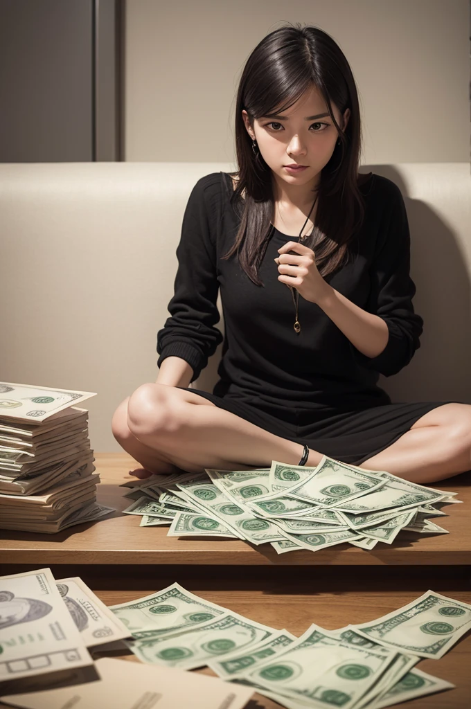 Create an image with the meaning of "money"