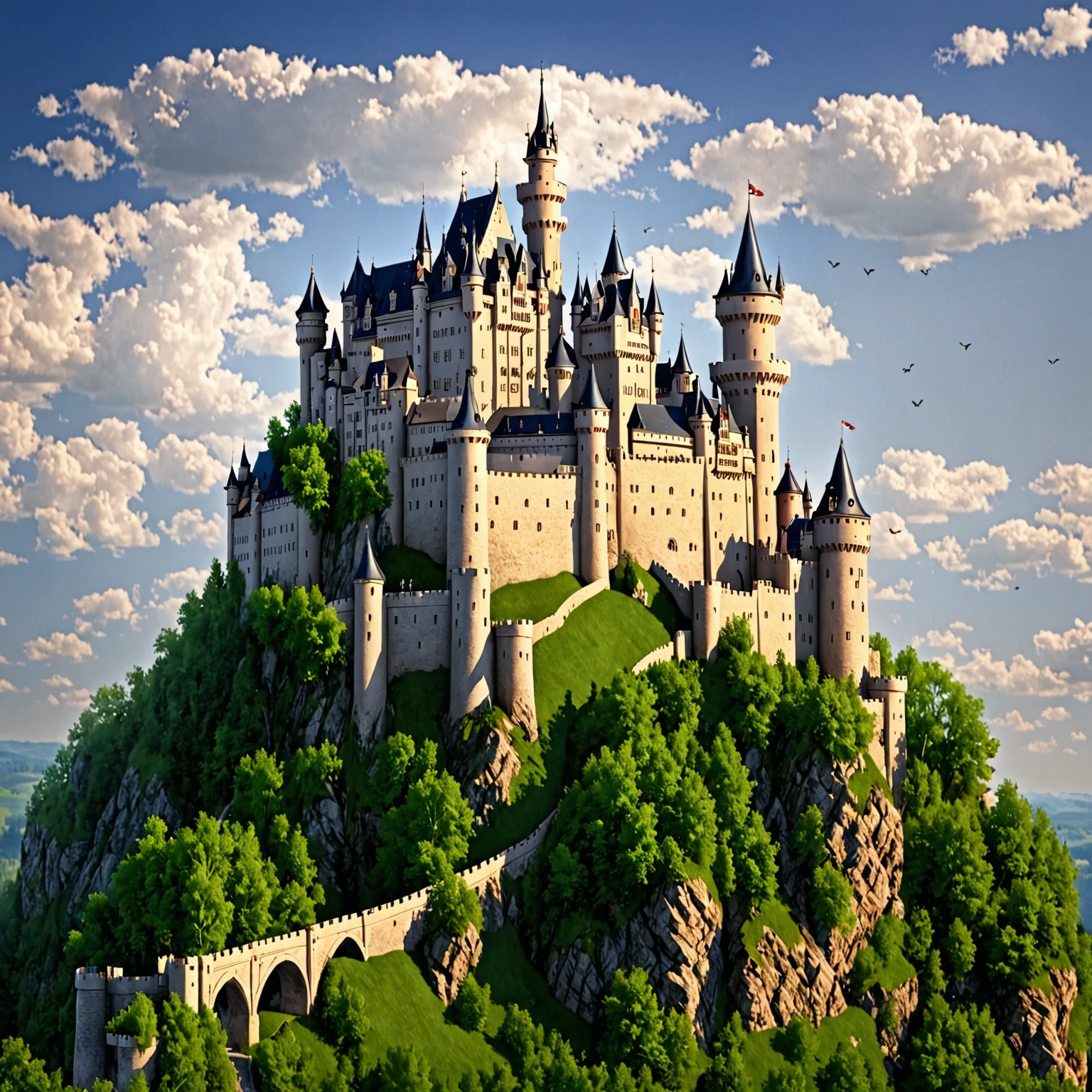 castle, beautiful, high quality, masterpiece, evil atmosphere