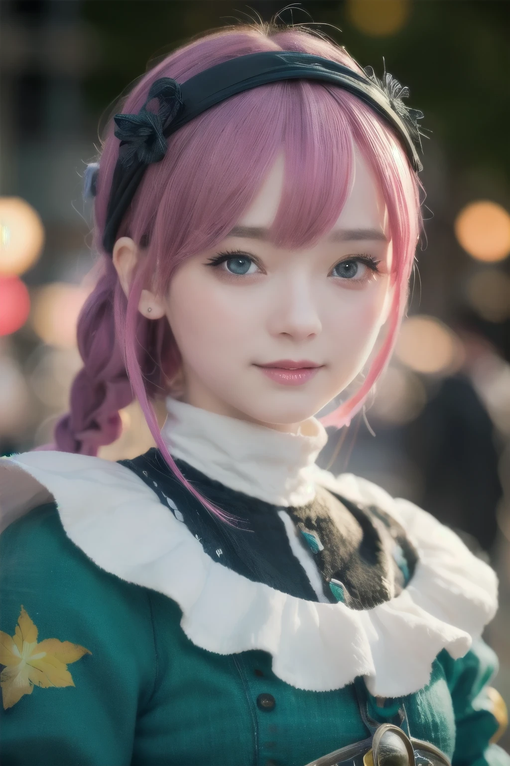 beautiful detailed eyes, beautiful detailed lips, extremely detailed eyes and face, long eyelashes, 1girl, chibi, kawaii, cute, , photo-realistic, hyperrealistic, street fashion, cosplay, rem from re:zero, full body, smiling, fantasy, fantasy art, digital painting, cinematic lighting, dramatic lighting, vibrant colors, highly detailed, sharp focus, volumetric lighting, photorealistic, 8k, best quality, masterpiece