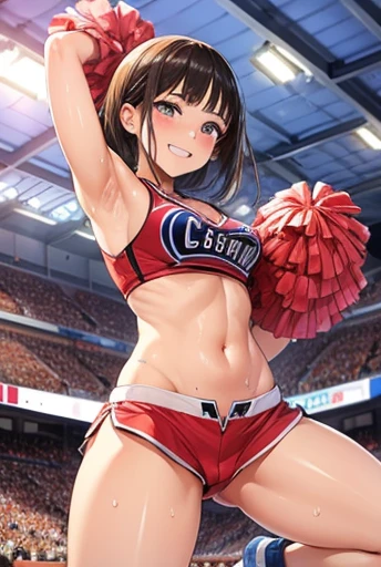 Gal　woman　Cheerleaders are sticky with sweat　Love Hotel　Supporting　Cheering with a smile　Cheering with legs spread　Shorts are sexy underwear　high resolution　High definition　Supporting individuals　Support to promote ejaculation　I&#39;m cheering her on from the bed.　Vibrant　Hotel at night　ganbare