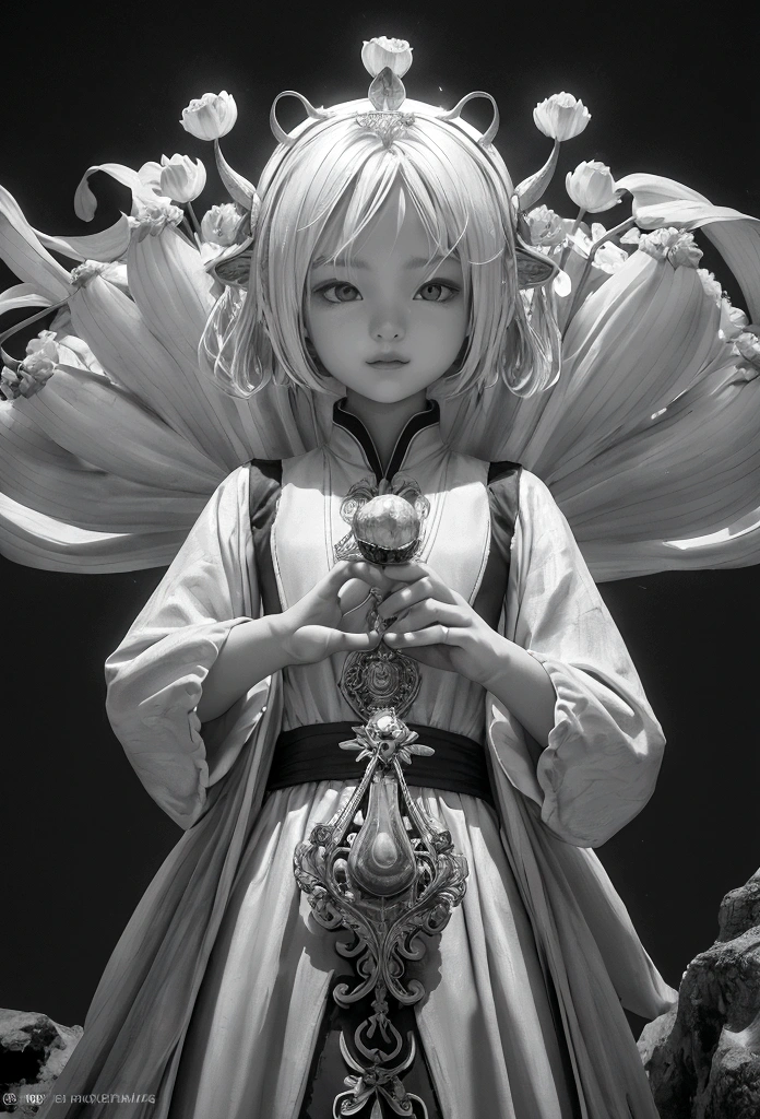 catching big magical garlic. The image should be colorful and high-contrast, The overall composition should be clear and legible even in small format, with a balanced layout. Ensure all elements blend harmoniously to create a cohesive and attractive image.