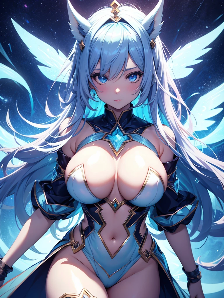 anime girl, score_9, score_8_up, score_7_up, (source_pony:1.0), beautiful translucent goddess of the afterlife, (sparkling translucent skin:1.3), cosmic hair, cosmic crown, cosmic skin, dynamic pose, feral pony, ethereal background, (dynamic lighting:1.1), (detailed marvel style:1.0), (detailed image, high resolution, 5k resolution, denoise:1.0), big tits