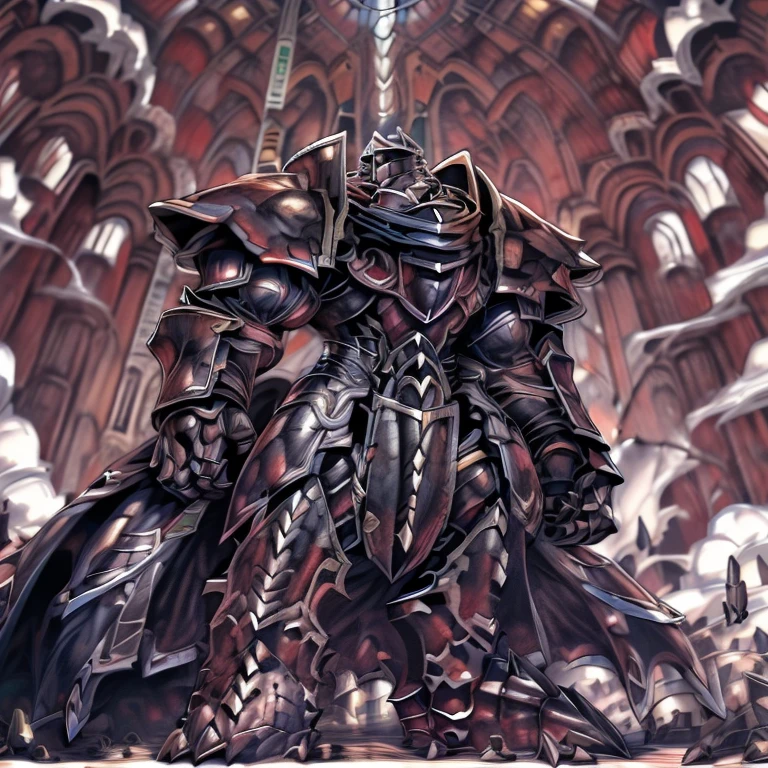 (solo. masterpiece. official art. 8k. best quality. detailed full body. full body.) (situation 1 : dominating LUCARIO. LUCARIO is over 1000 meters long. focus GIANT mechanical Muscular LUCARIO is trampling the city. Looking down. macro. stomp. Low-angle perspective. emphasizing the immense size.) (situation 2 :smoke and flames rising from the destruction in the city) (Additional details 1: wearing a full-face helmet. high-tech bio-mecha armor. real texture material. whole body shines like metal. Wearing cyberpunk mecha. emphasizes the muscles. suit fully made of metal. intricate armor. Robotic suit. suit fully made of metal. cyborg. Powered exoskeleton with the same design as LUCARIO). (Additional details 2: (Detailed head. Detailed Body. Detailed abs. gigantic muscles. HYPER MUSCLES. Gigachad Muscular. big muscle. pecs. triceps. traps. unusually developed muscular body. body full of huge muscles. showing off muscles. pectorales enormes. Exaggeratedly huge muscles. huge muscles. long legs.). He wears a black cloak on his back.