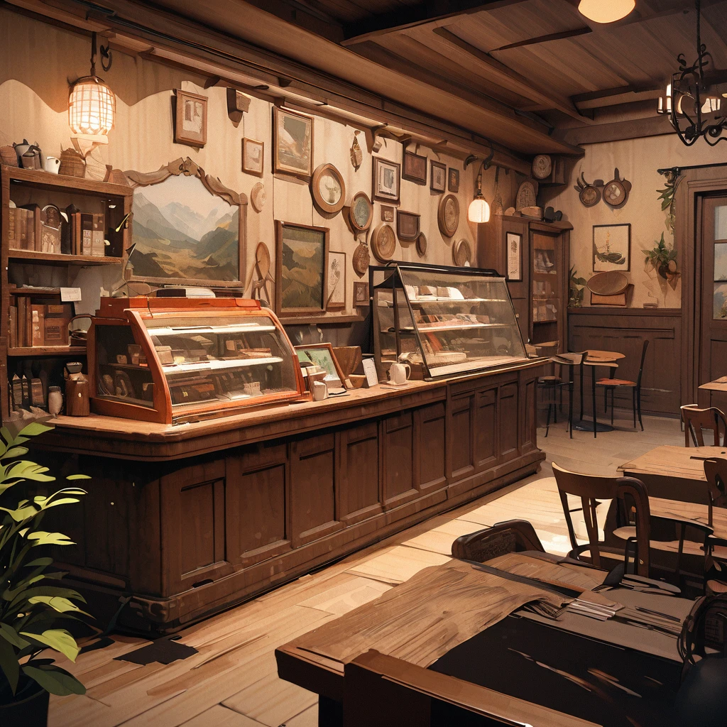masterpiece,highest quality,ultra-detailed,high-definition background,ultra-precision picture quality,ultra-detailed,high-definition background,8K,hi-res,high quality,break,atmospheric cafe,antique Shop interior, stylish decor, girl, Japanese manga style, sketch, watercolour.