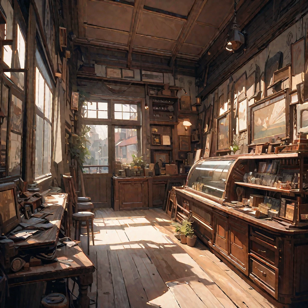 masterpiece,highest quality,ultra-detailed,high-definition background,ultra-precision picture quality,ultra-detailed,high-definition background,8K,hi-res,high quality,break,atmospheric cafe,antique Shop interior, stylish decor, girl, Japanese manga style, sketch, watercolour.
