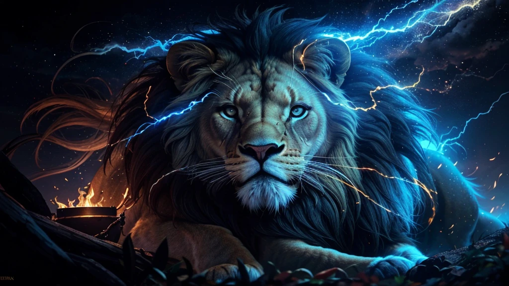 Lion, Divine Lion, Detailed Realistic Lion 16K, Golden Lion, Strong Lion, 16K realistic detailed, Luz solar realista 8K, Detailed realistic solar energy, Luz naturals realista detalhada, Solar Power Screws, ULTRAHD Photorealism, Ultra-realistic detailed colors, Texturas Detalhadas photorrealistics 16K, Contraste Natural 8K, Ultra Detalhado 8K, Nitidez 8K photorrealistic, golden light, black and gold, naturals, Linda, Rendering, photorrealistic, UltraHigh definition, 4K, detailed textures, thunder, detailed shadows, detailed colors, SUNSET, SUNSET, SUNSET, naturals Linda, Great Divine, SUNSET, detailed contrast, realistic contrast, high resolution, detailed colors, fire, villany, divine creature, 8K Realista Detalhado, 16K, 8K, High definition, detailed contrast, realistic contrast, high resolution, detailed colors, fire, villany, divine creature, 8K, realistic detailed, posh,