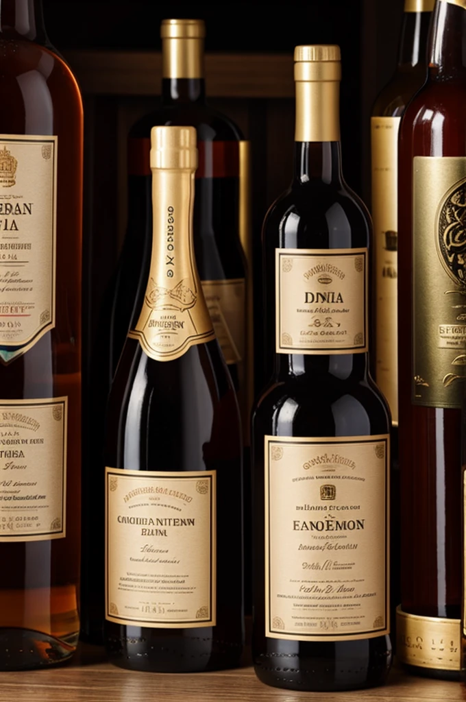 9 bottles with the emotions of intensely