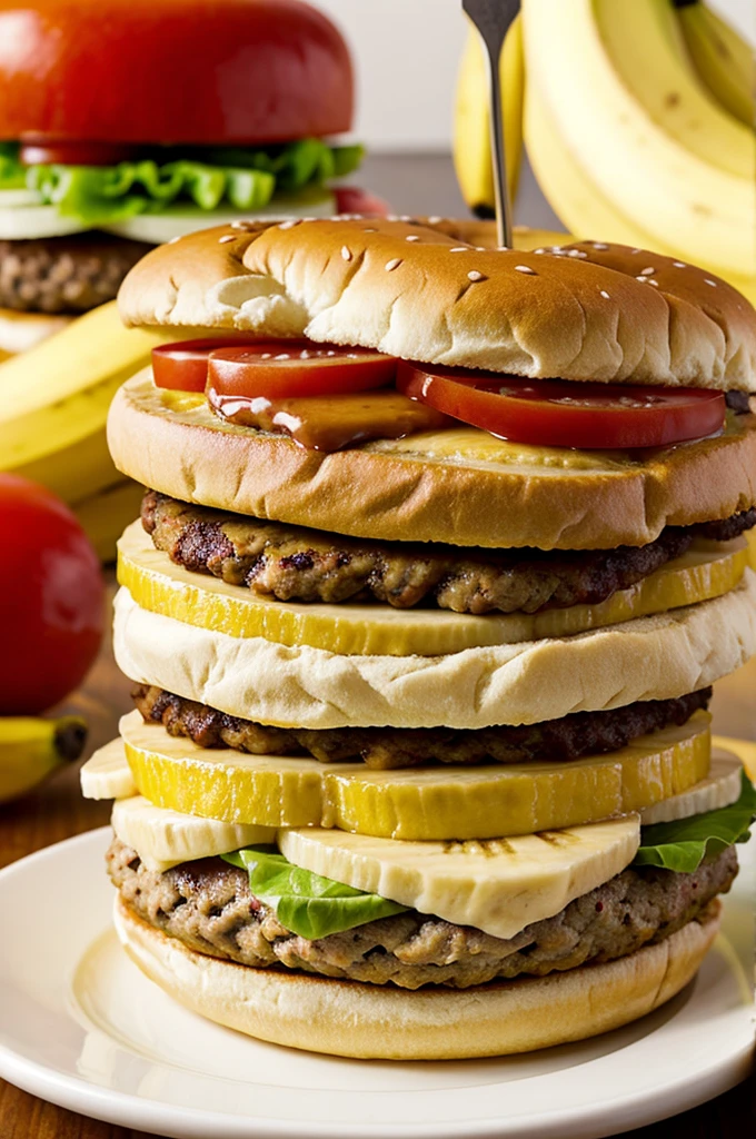 Create a banana burger