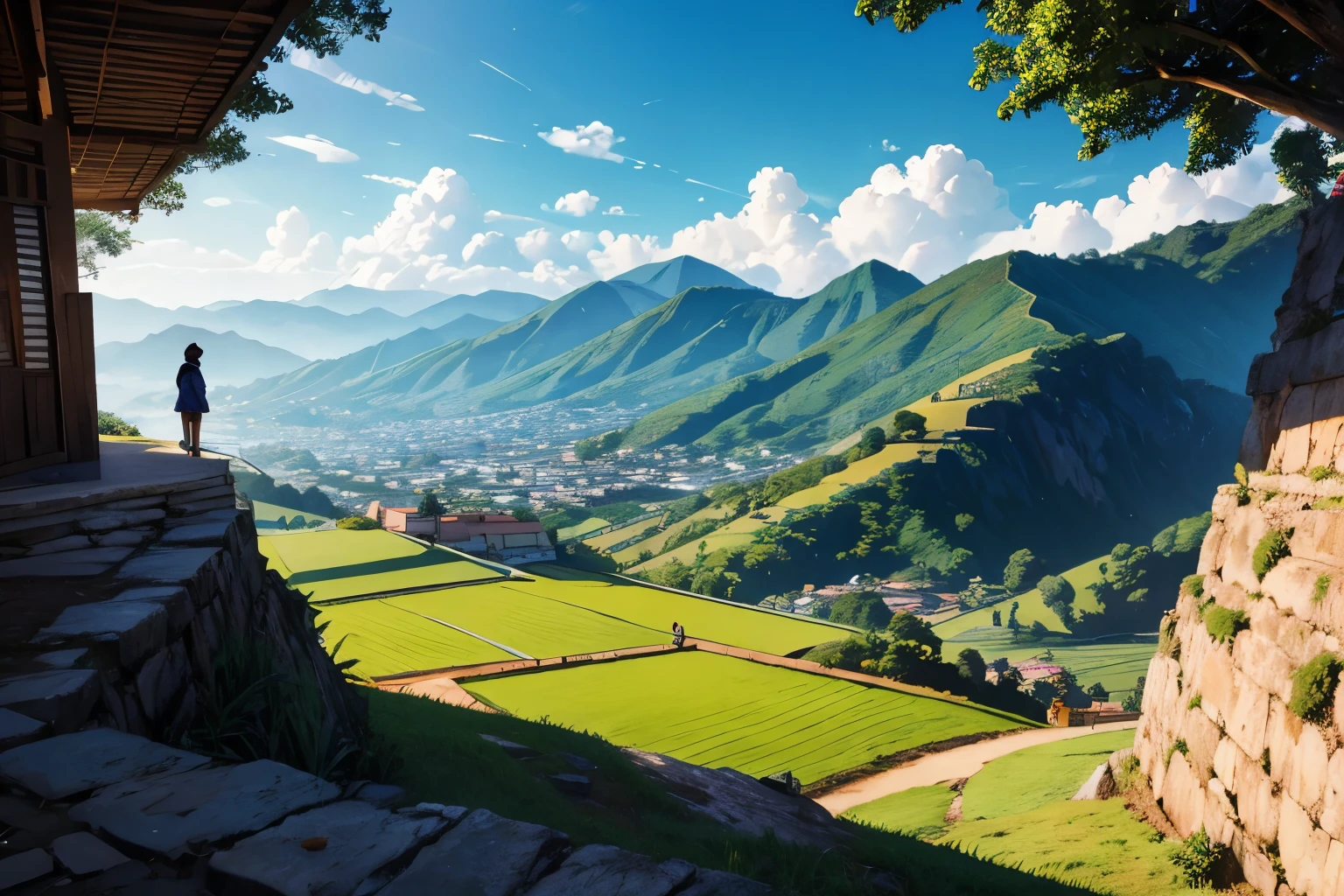 colombia landscape anime