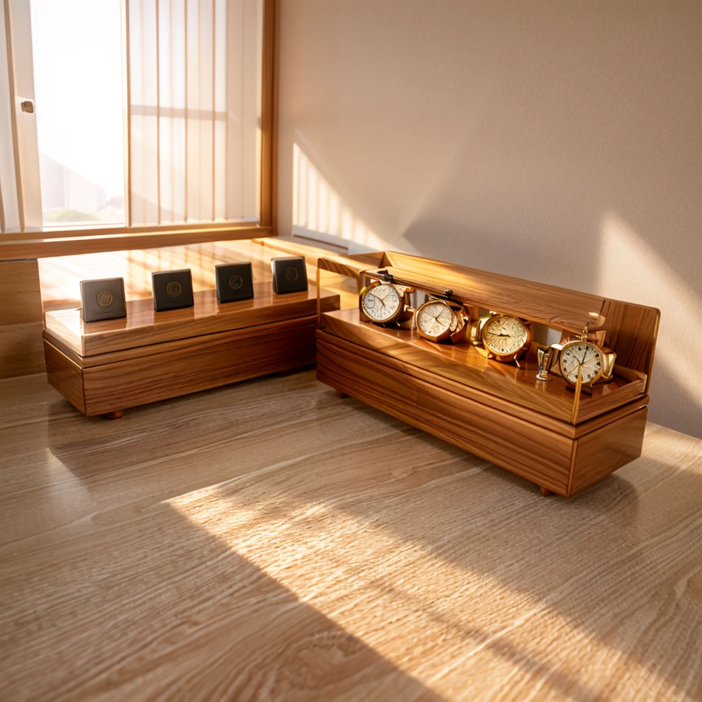 In this cozy room,A ray of sunlight shone on the table through the half-drawn curtains,Let the wood grain on the watch storage case shine with a faint sheen。There is a calm and serene atmosphere in the surrounding air。Several still lifes hang on the walls of the room,It adds a touch of elegance to the space。And on the other side of the room,A half-open window lets the breeze blow in,The pages on the small desk by the window flipped in the wind,This quiet scene gives a sense of tranquility and comfort。